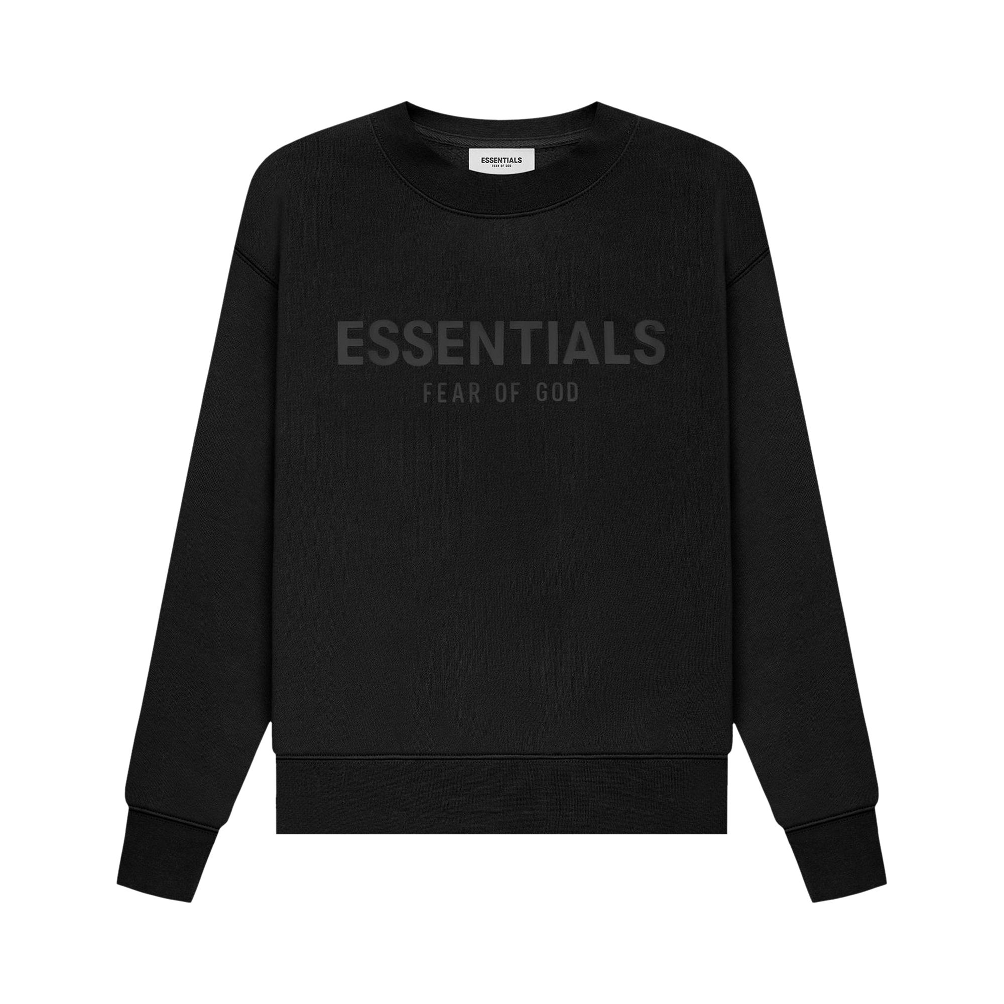 Fear of God Essentials Kids Pull-Over Crewneck 'Black' | Kid's Size -6.5