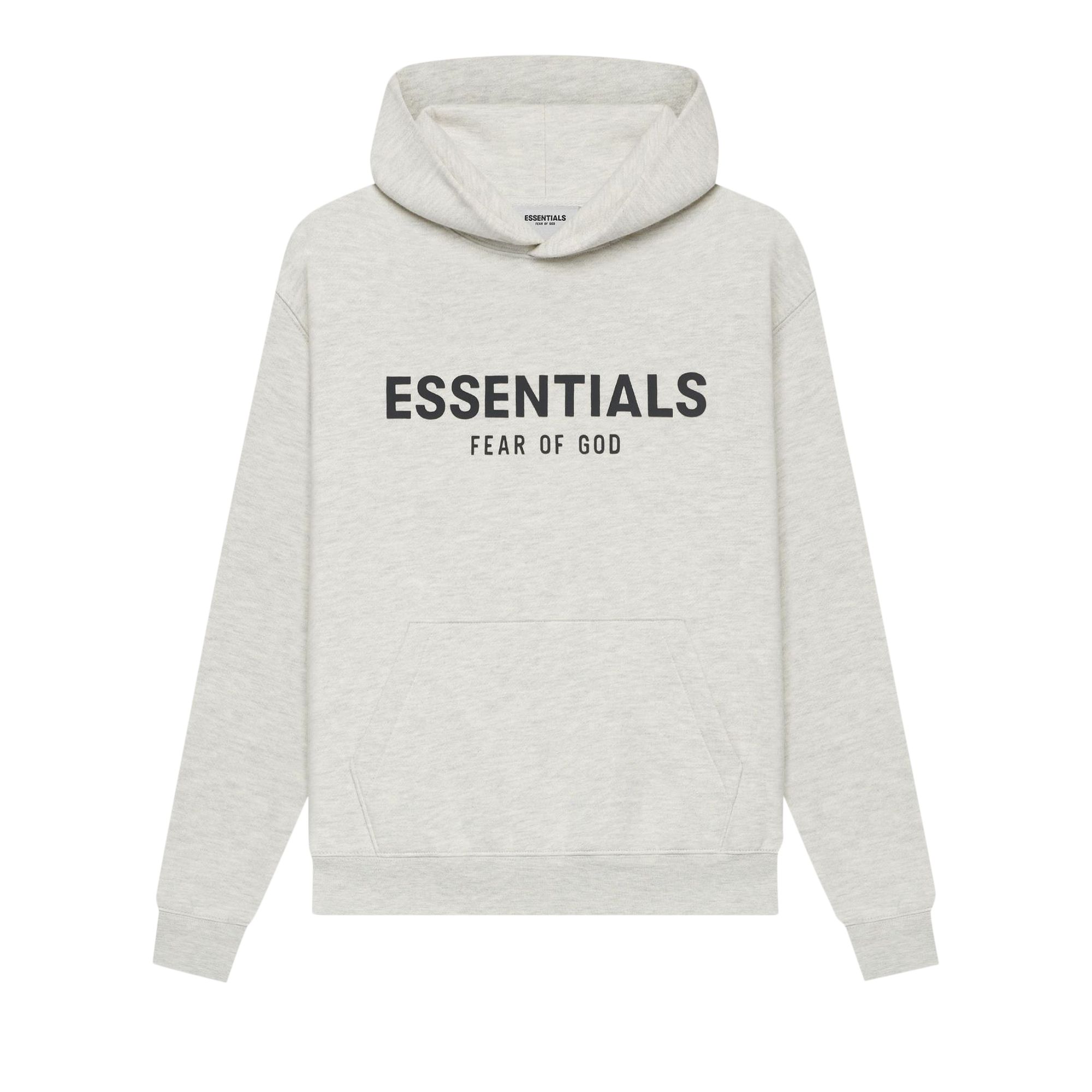 Fear of God Essentials Kids Pull-Over Hoodie 'Light Heather Oatmeal' | Grey | Kid's Size -4.5