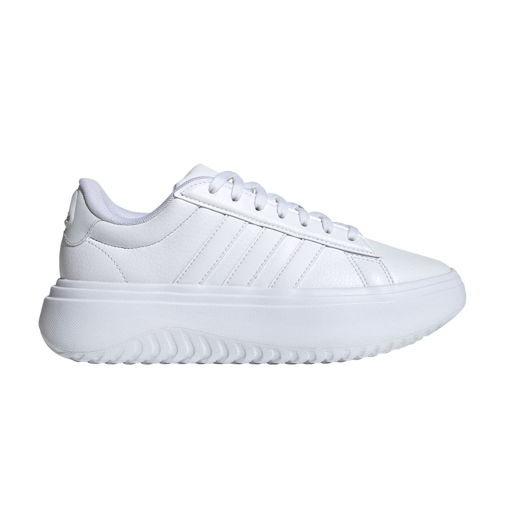 Pre-owned Adidas Originals Adidas Wmns Grand Court Platform 'crystal White' | Women's Size 7