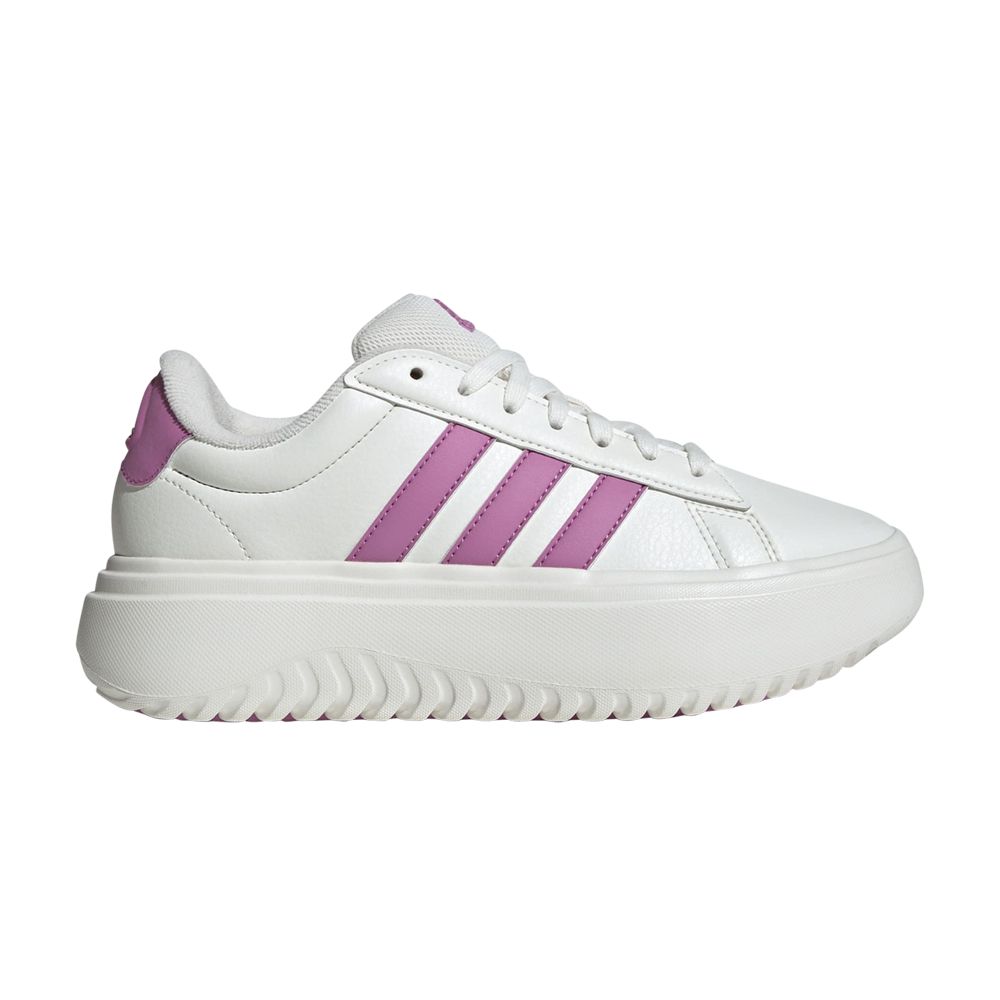 adidas Wmns Grand Court Platform 'White Preloved Purple' | Women's Size 9 - IH2423
