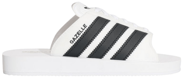 Gazelle Beach Slides White Black