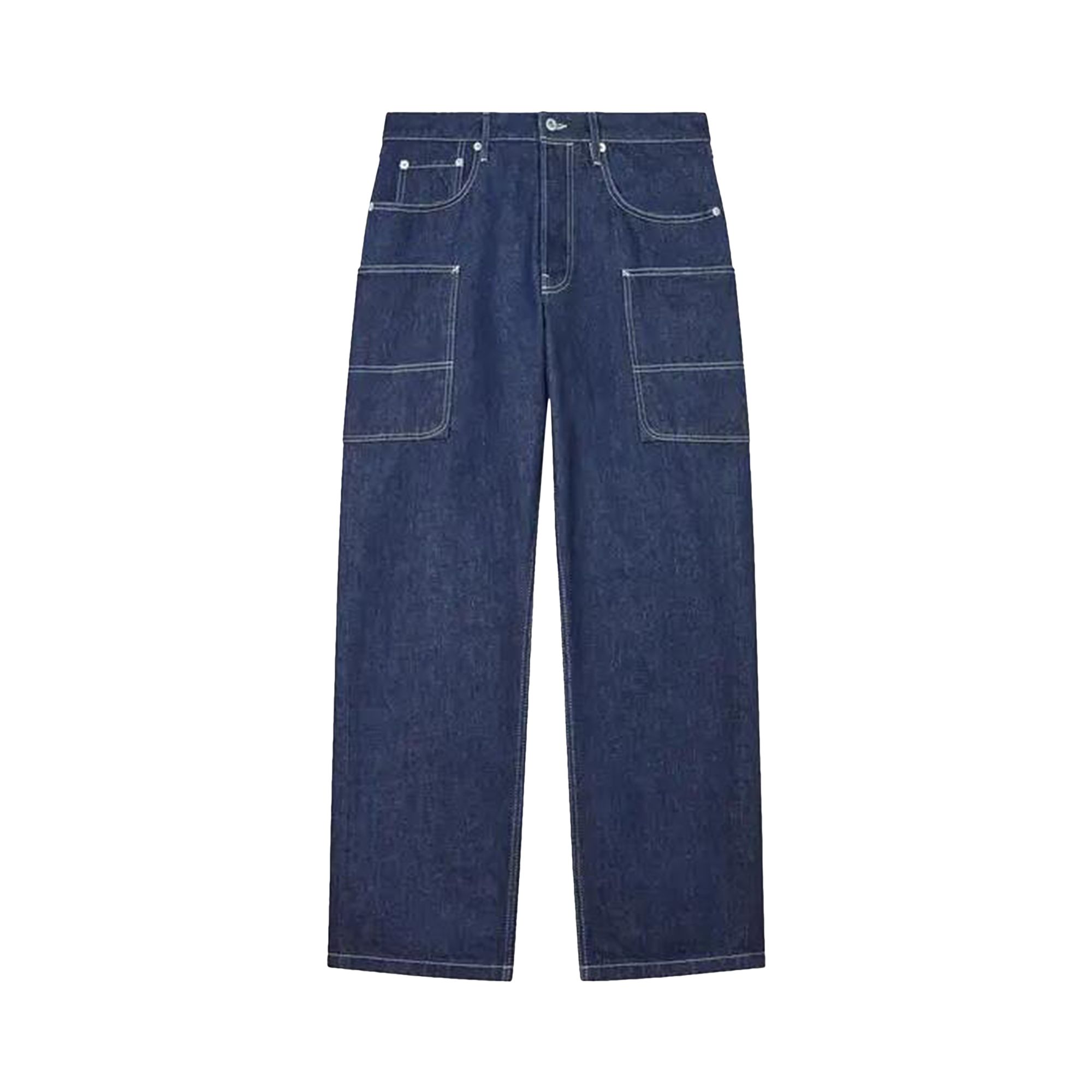 Pre-owned Kenzo Cargo Monkey Fit Jeans 'blue' | Men's Size 34