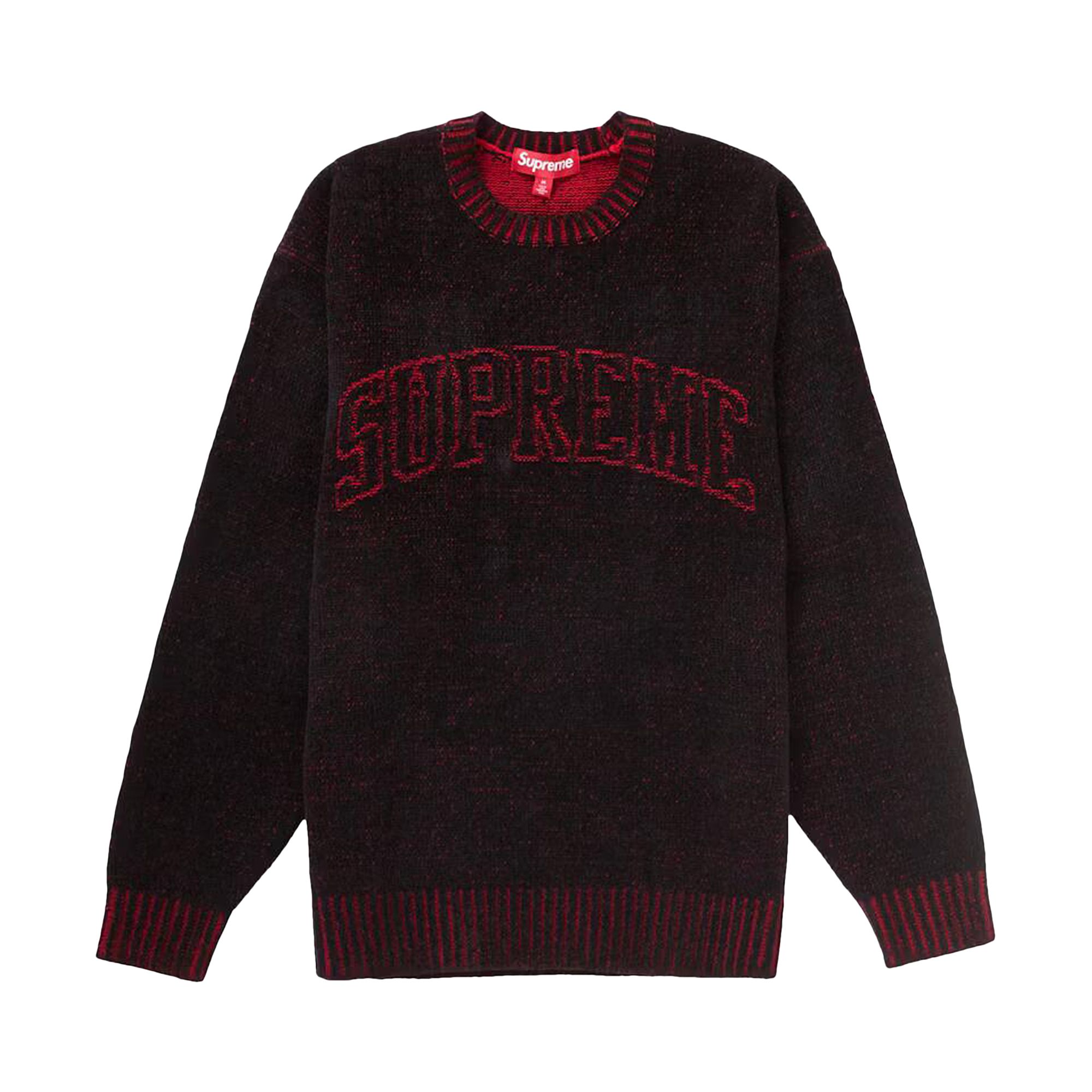 SUPREME SUPREME CONTRAST ARC SWEATER 'BLACK'