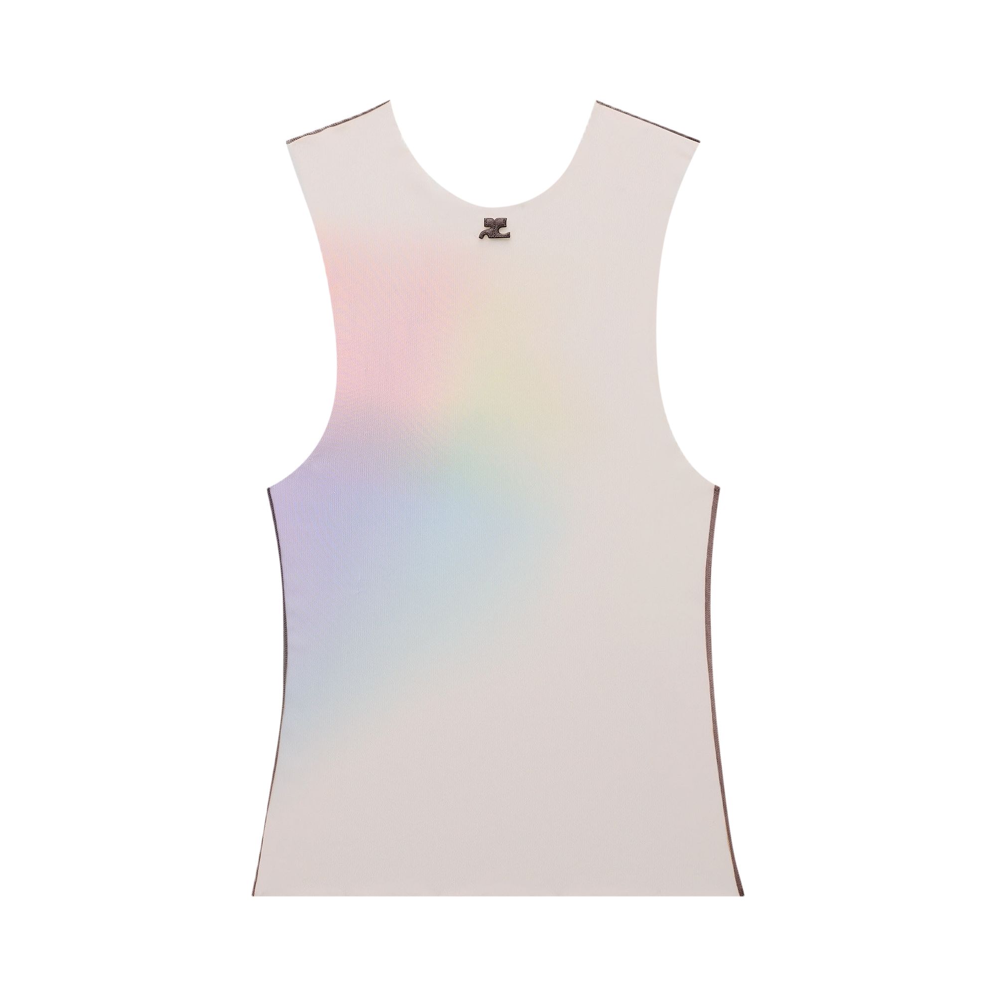 Pre-owned Courrèges Sleeveless Aura Tulle Tank Top 'multicolor-color' | Multi-color | Men's Size Xs