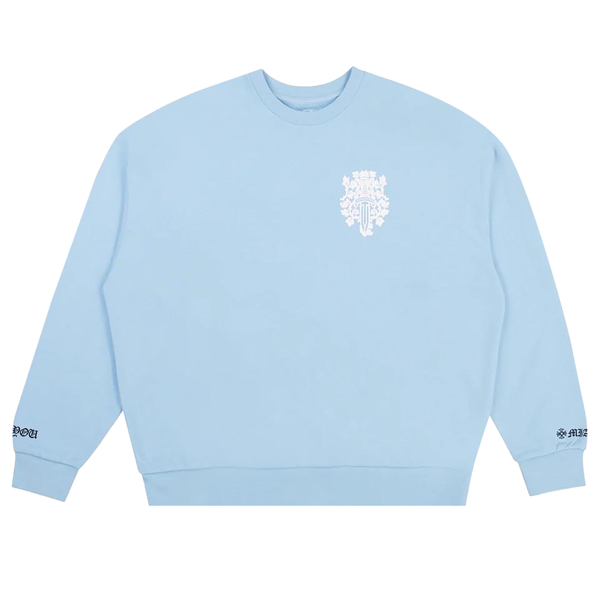 Pre-owned Chrome Hearts Miami Exclusive Dagger Crewneck 'blue' | Men's Size L