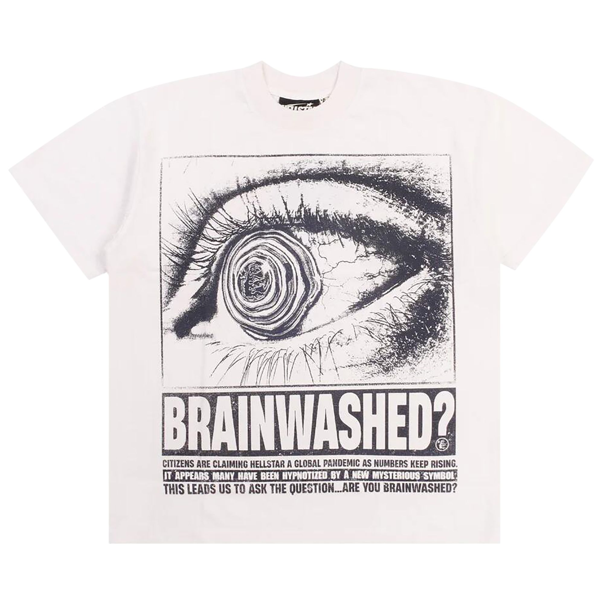 Hellstar Eyeball T-Shirt 'White' | Men's Size 2XL