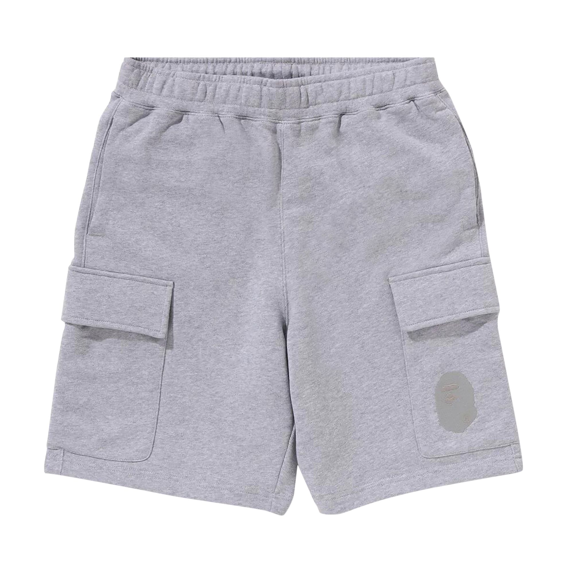 Pre-owned Bape Ape Head Cargo Sweat Shorts 'grey' | Men's Size M