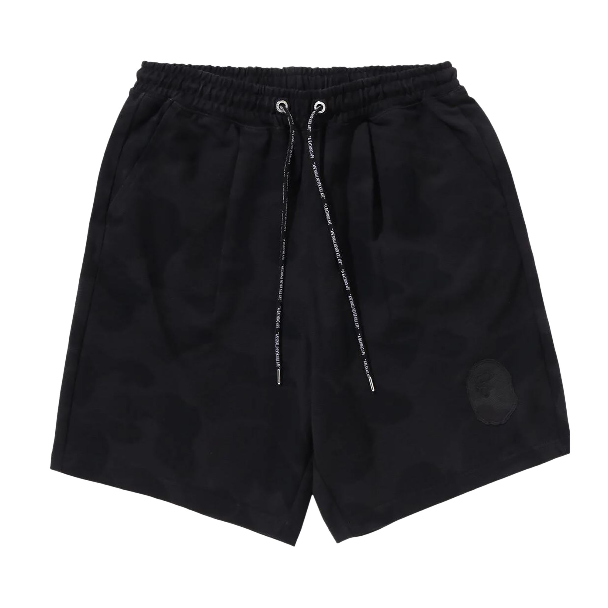 Pre-owned Bape Ink Camo Ape Head Patch Sweat Shorts 'black' | Men's Size Xxl