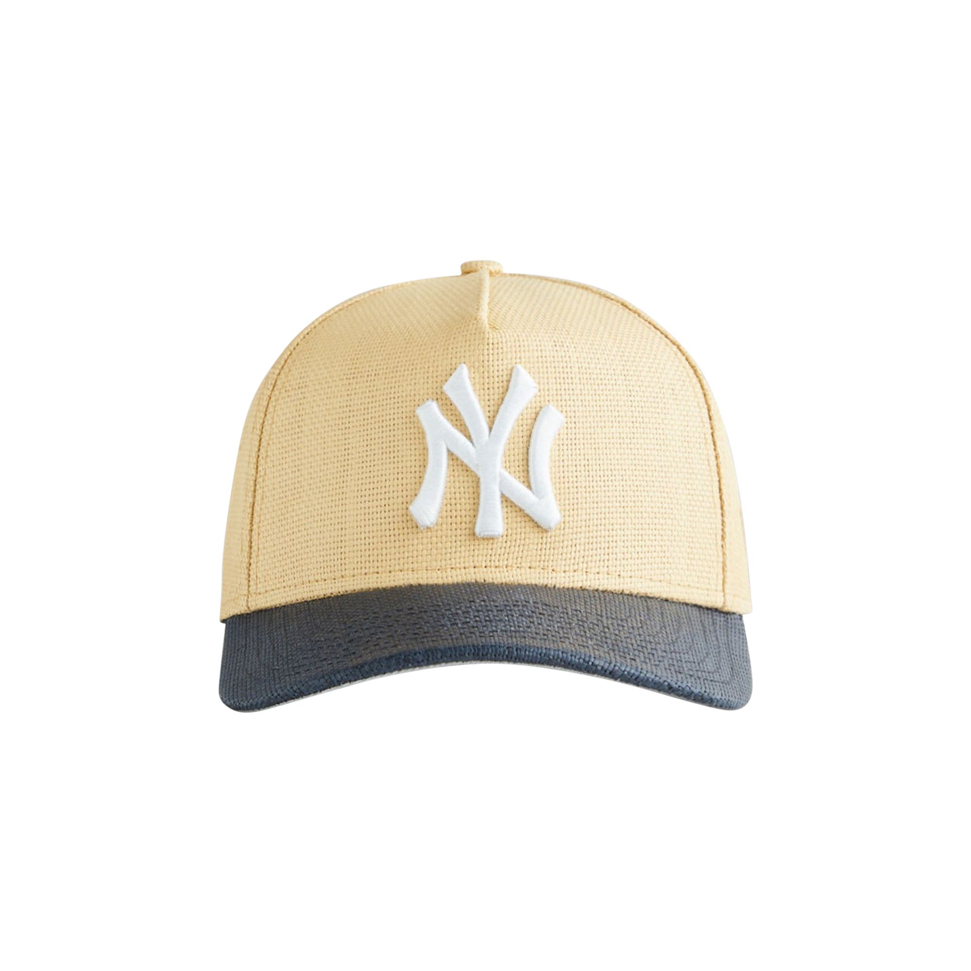 Pre-owned Kith & New Era For The New York Yankees Raffia 9forty A-frame Snapback 'sandrift' | Tan | Men's Size