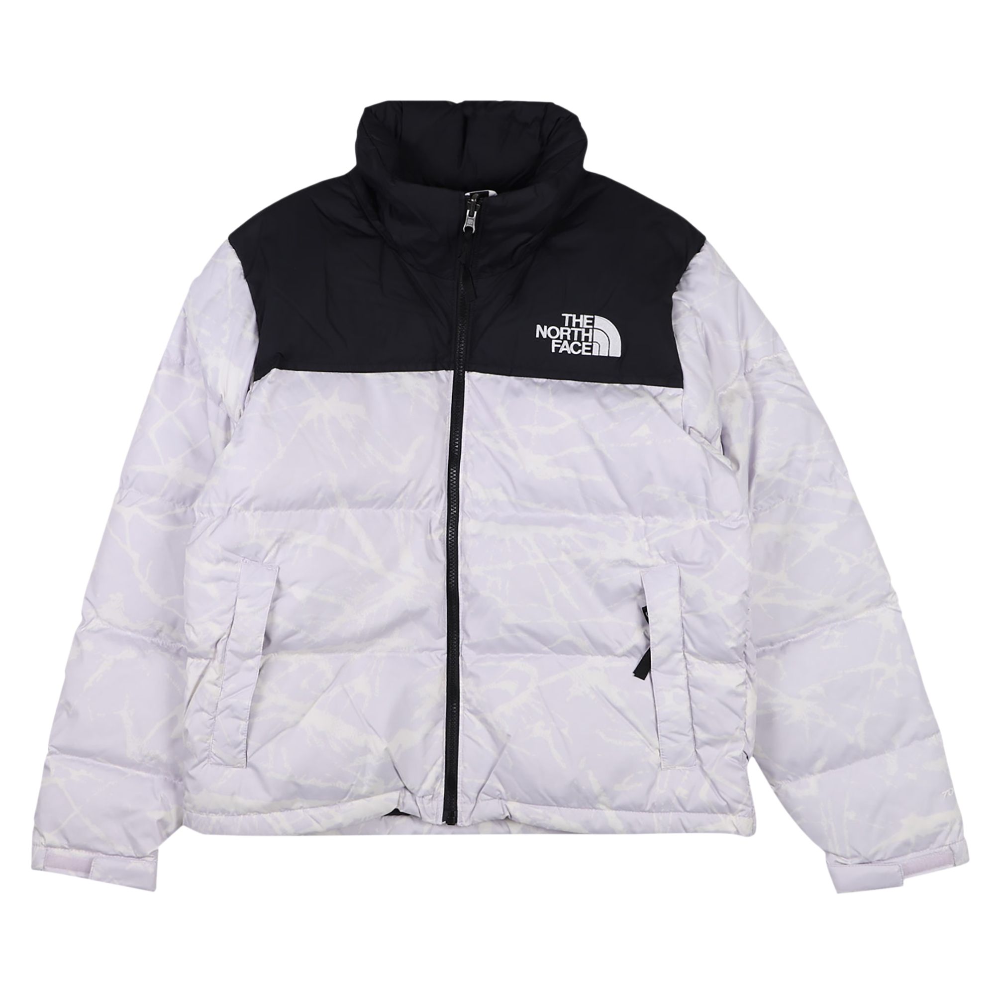 Pre-owned The North Face Print 1996 Retro Nuptse Jacket 'lavender Print' In Purple