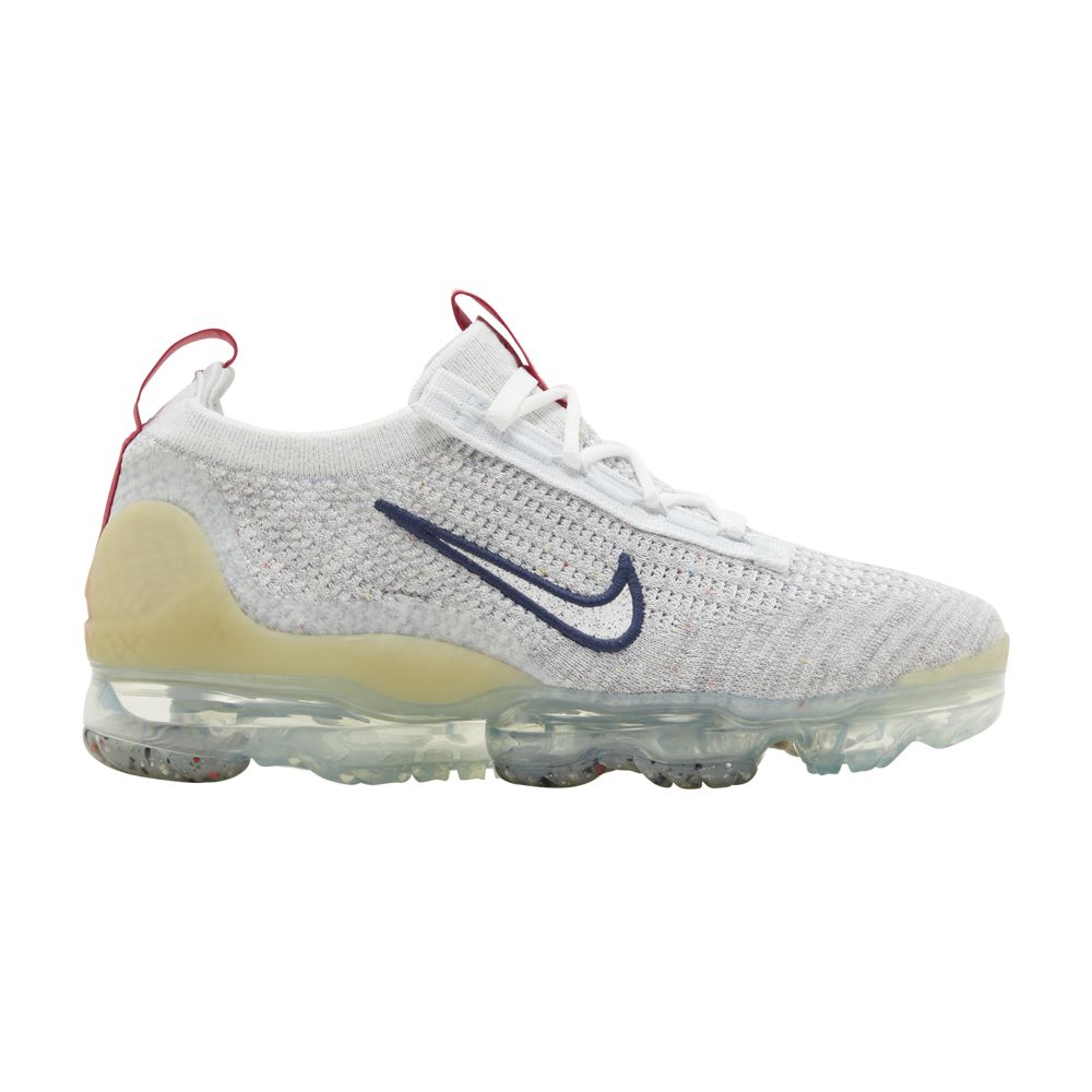 Nike Wmns Air Vapormax 2021 Flyknit 'Photon Dust Midnight Navy' | White | Women's Size 6.5