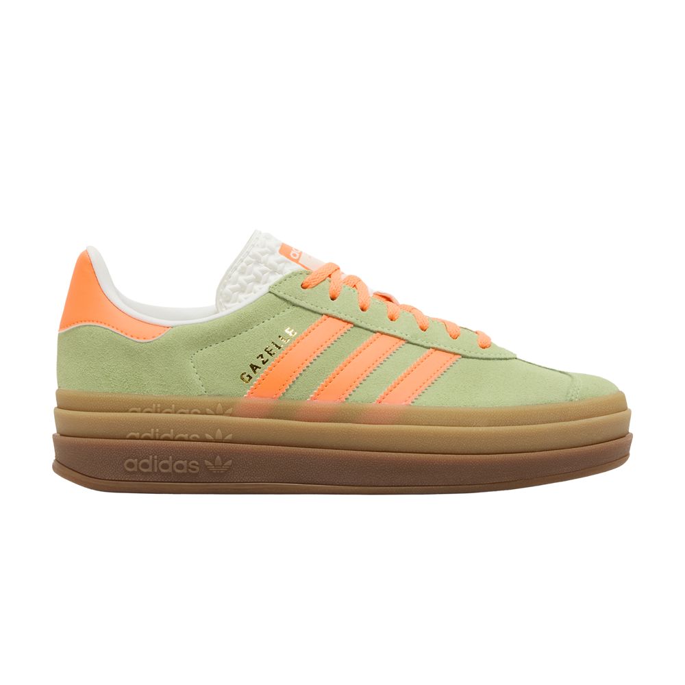 ADIDAS ORIGINALS WMNS GAZELLE BOLD 'GREEN SPARK SCREAMING ORANGE'