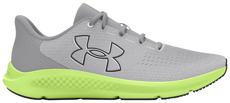 Under Armour Wmns Charged Pursuit 3 Big Logo   Halo Grey Lime