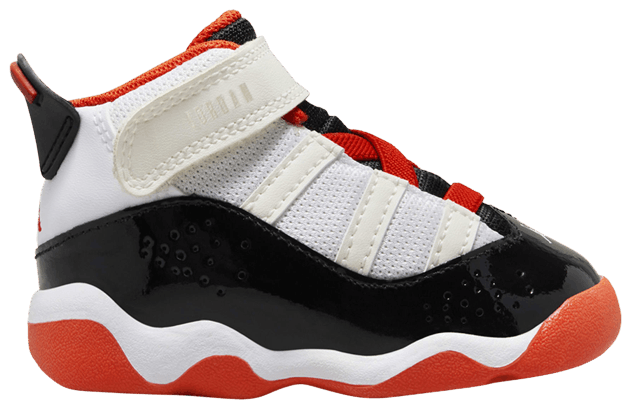 Air Jordan 6 Rings TD White Black Team Orange