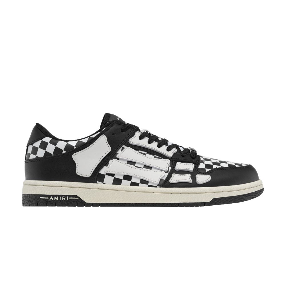 Pre-owned Amiri Skel Top Low 'checkered - Black White' | Men's Size 40