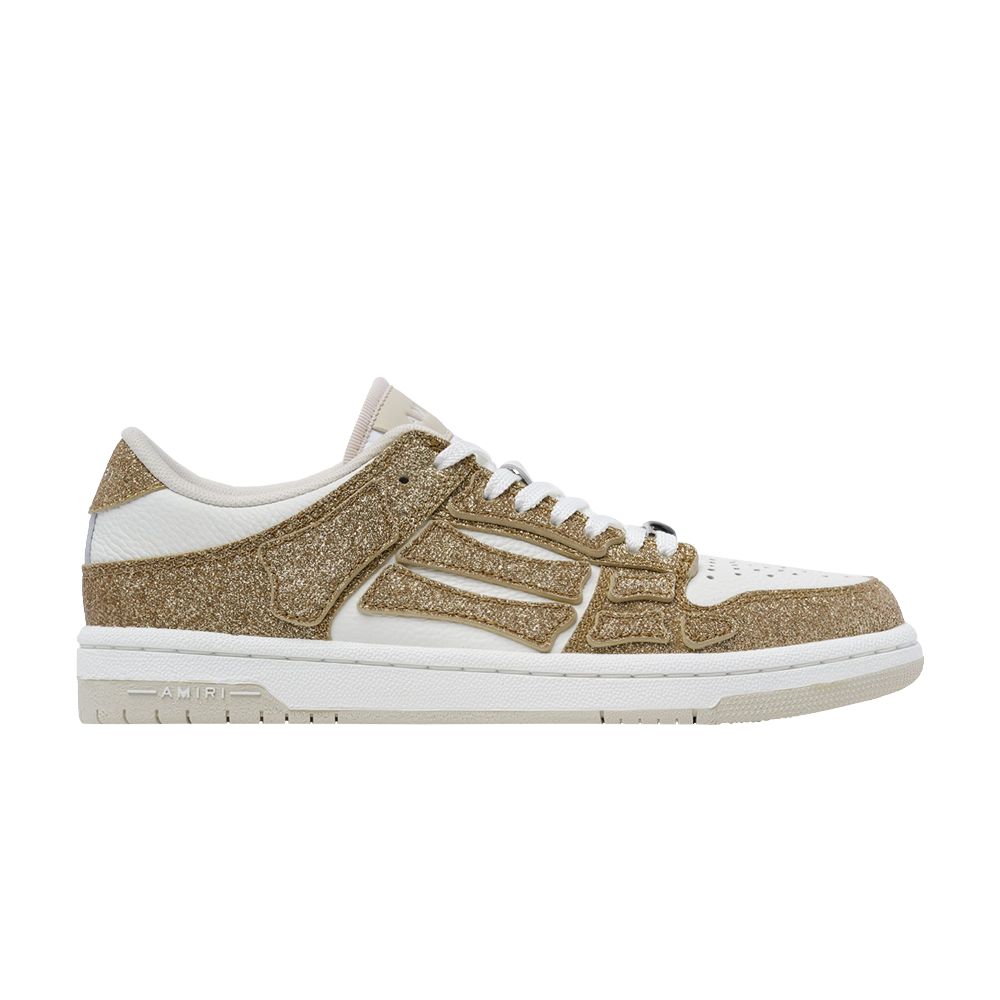 Pre-owned Amiri Wmns Skel Top Low 'shimmer - Gold' | Women's Size 37