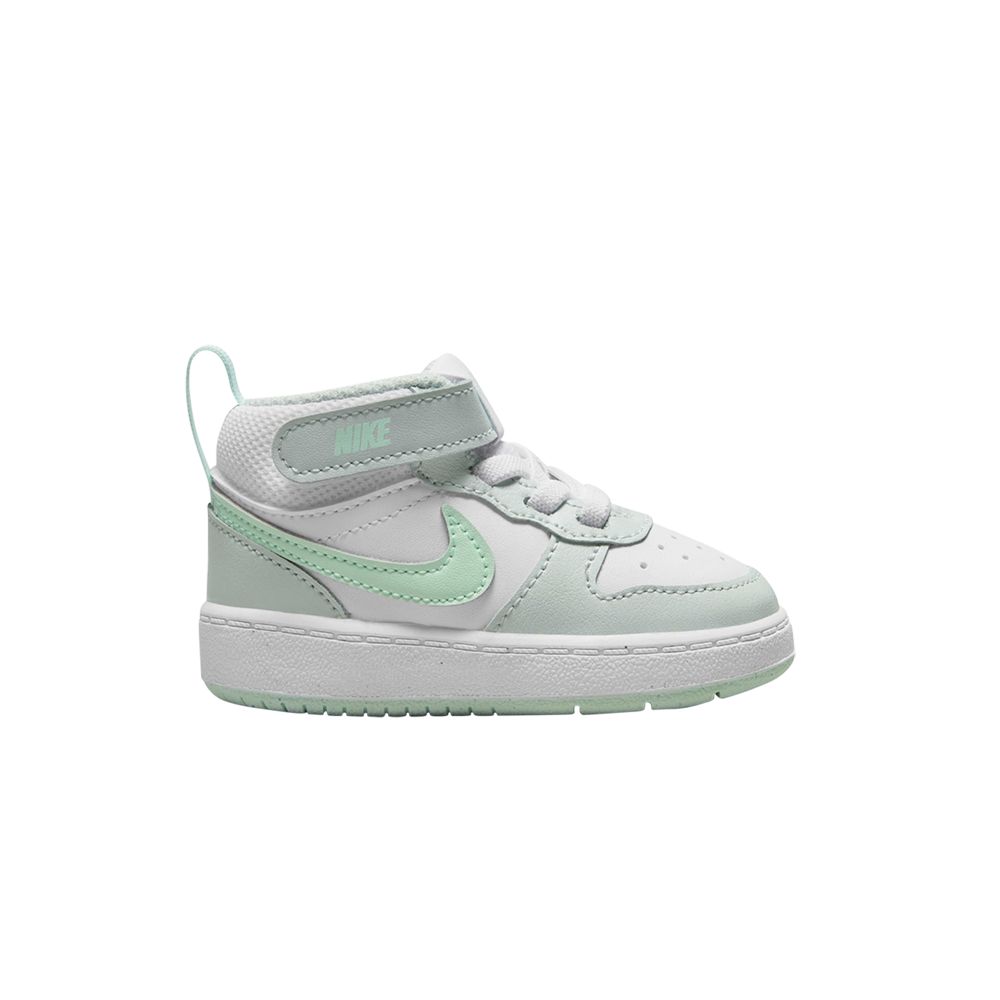 Pre-owned Nike Court Borough Mid 2 Td 'pure Platinum Mint Foam' | Grey | Infant Size 3