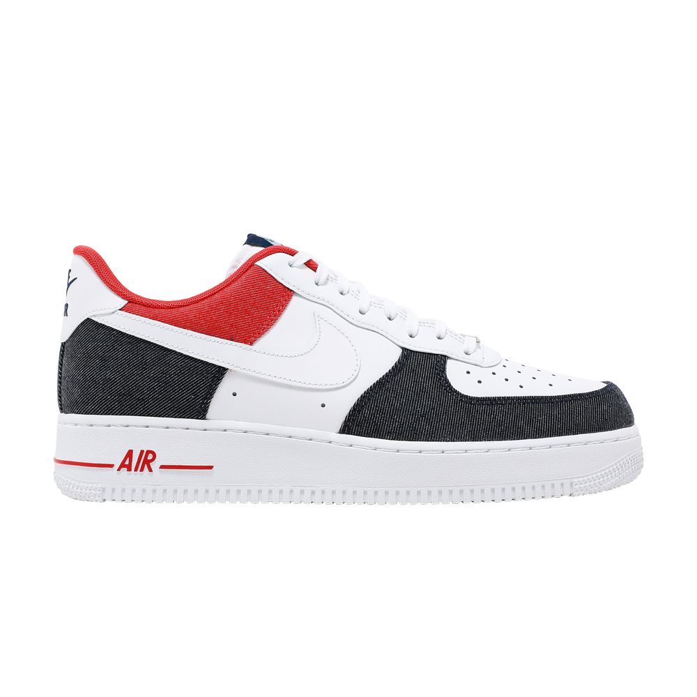 Nike Air Force 1 '07 LX 'White Red Denim' | Men's Size 8