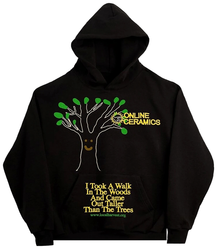 Online Ceramics Coyote Hoodie - Dark Heather Grey Hoodie