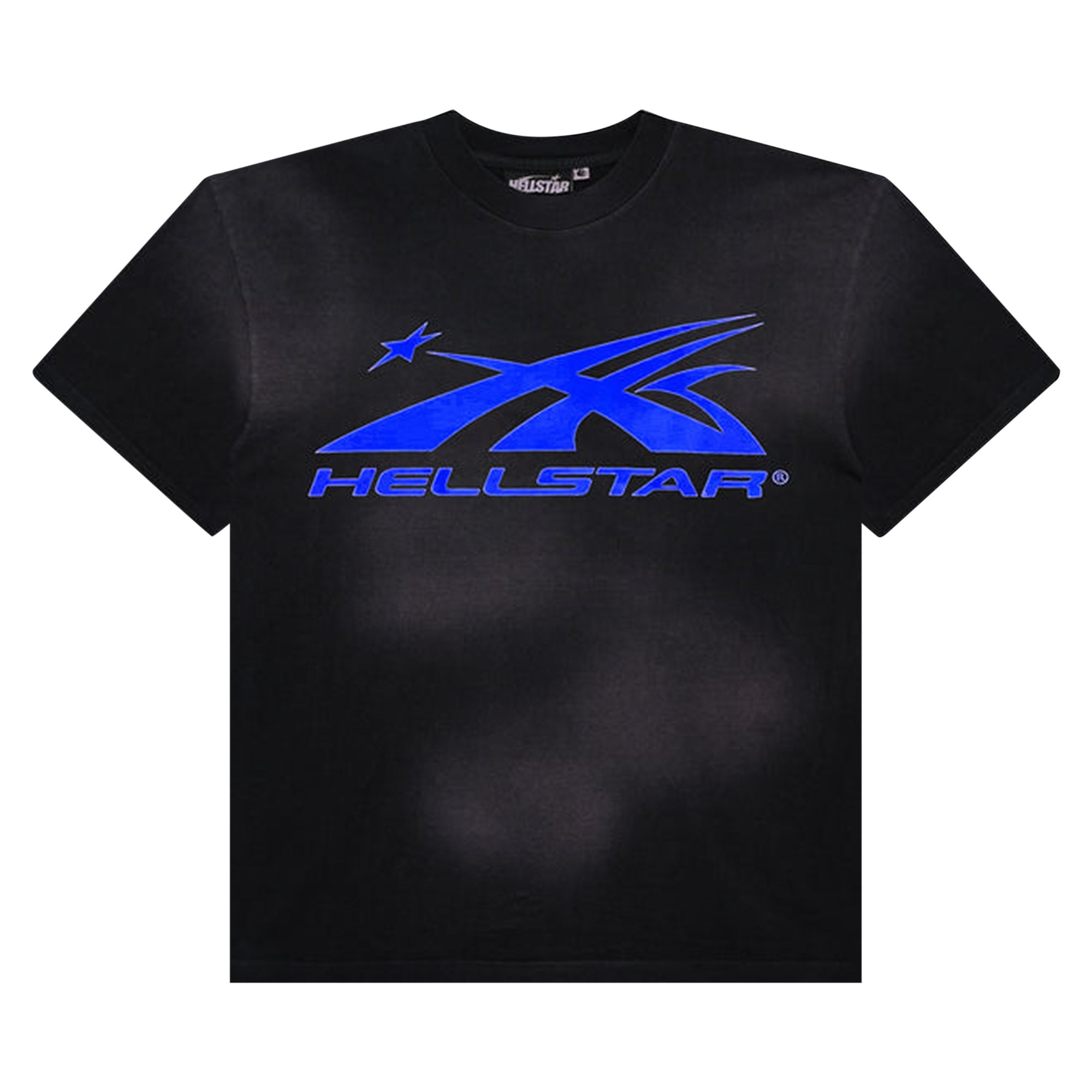 Hellstar Sports Core Gel Logo T-Shirt 'Black/Royal Blue' | Men's Size L