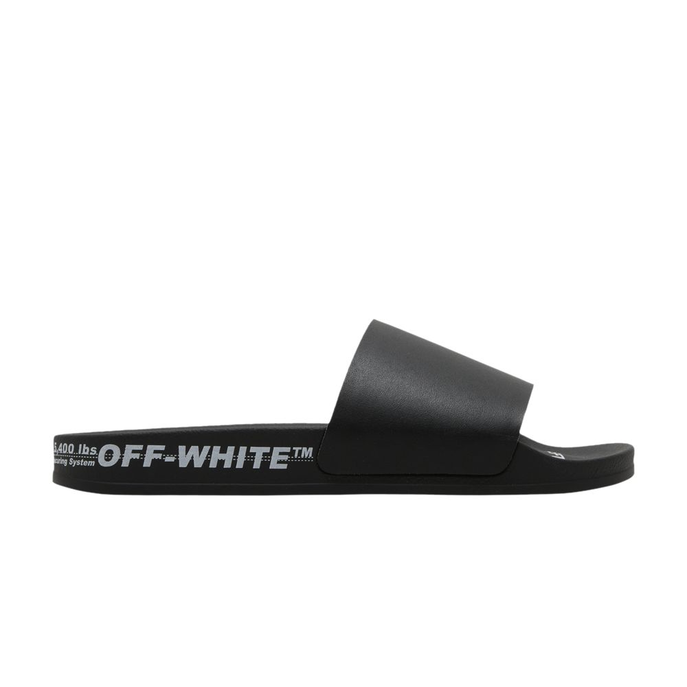 Pre-owned Off-white Industrial Belt Sliders 'black' | Men's Size 40