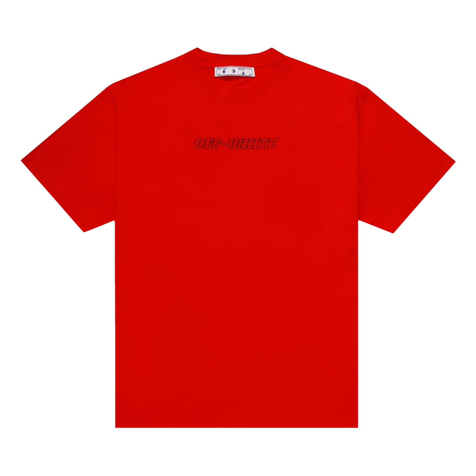 Pre-owned Off-white Pascal Short-sleeve Over Tee 'fiery Red/nude'