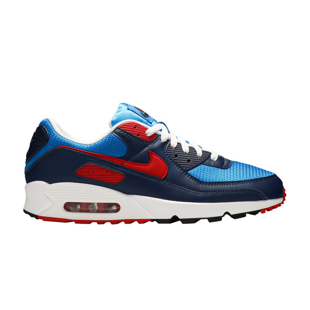 Nike Air Max 90 'Photo Blue University Red' | Men's Size 8.5 - CT1687-400