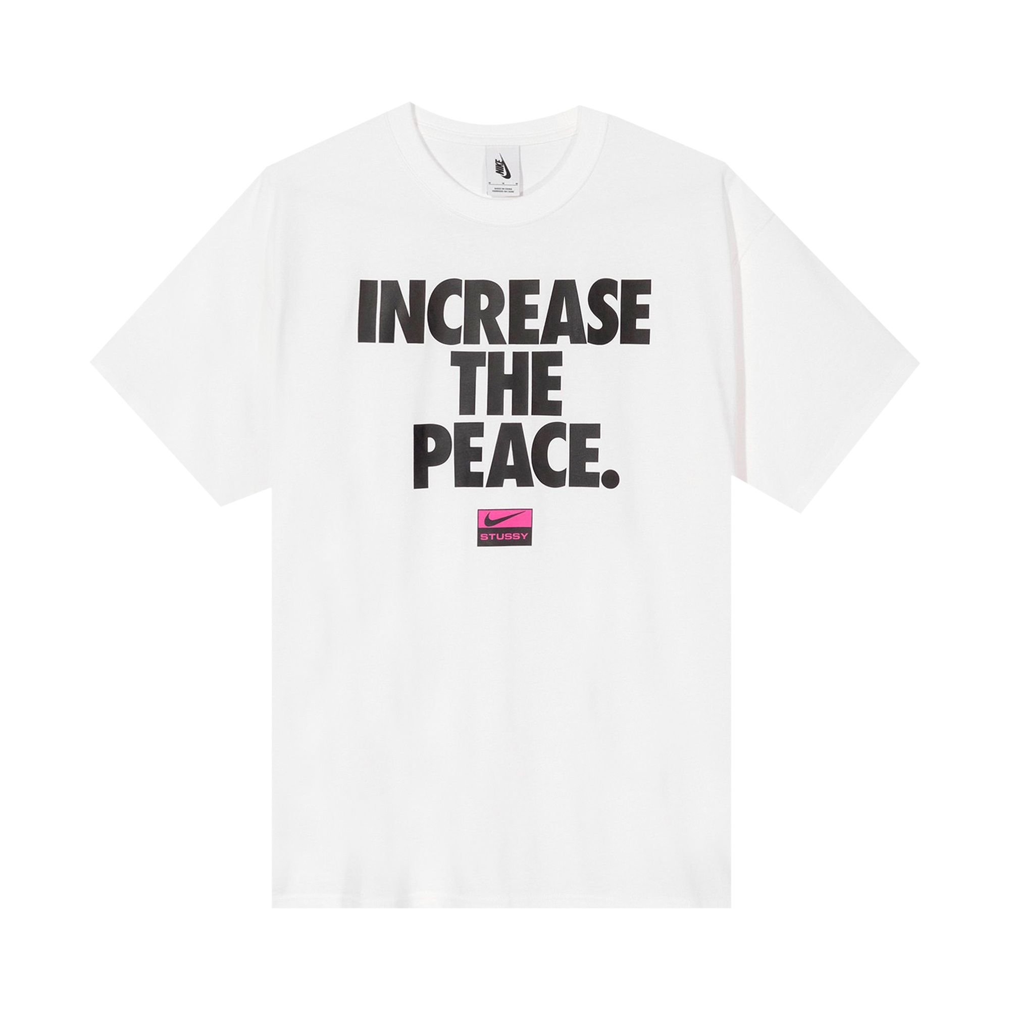 Nike x Stussy Increase The Peace T-Shirt 'White' | Men's Size M