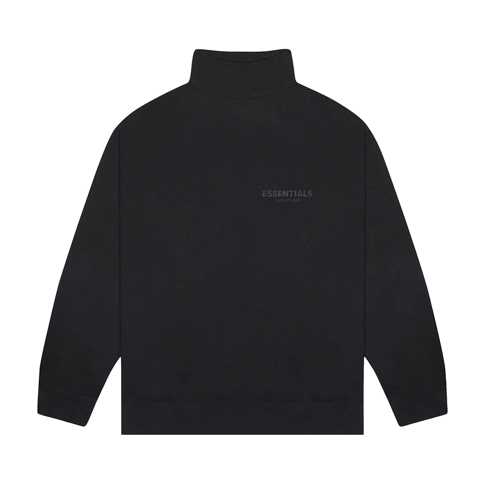 Fear of God Essentials Mock Neck Sweatshirt 'Black' | Men's Size S