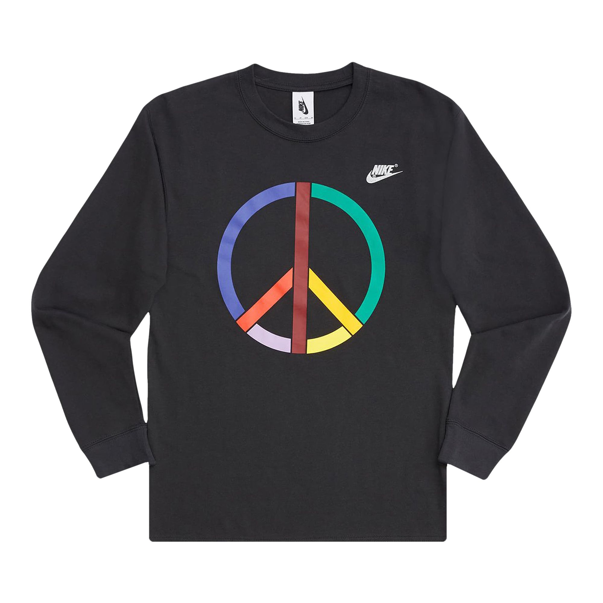 Nike x Olivia Kim Long Sleeve Tee 'Off Noir/Metallic Silver' | Black | Men's Size S