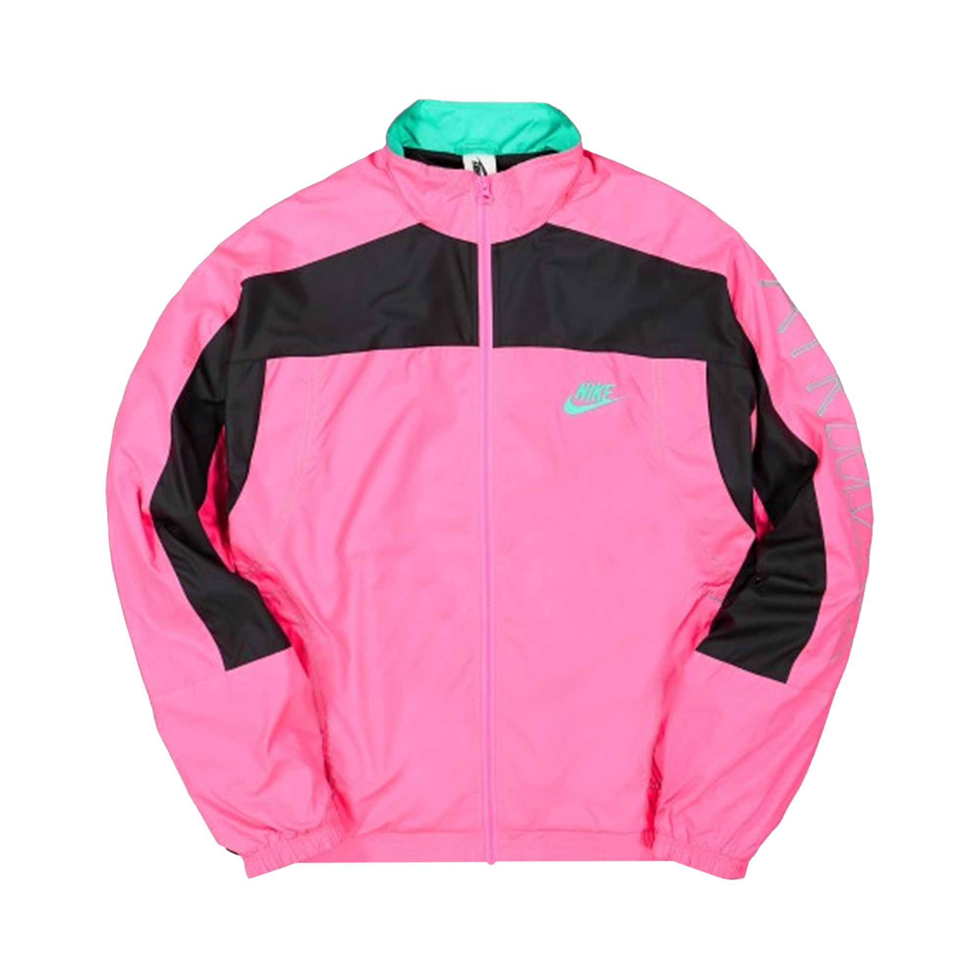 Nike x Atmos NRG Vintage Patchwork Track Jacket 'Hyper Pink/Black/Hyper Jade' | Men's Size XS