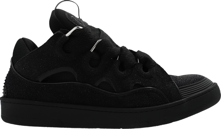 Lanvin Curb Sneakers Black Glitter