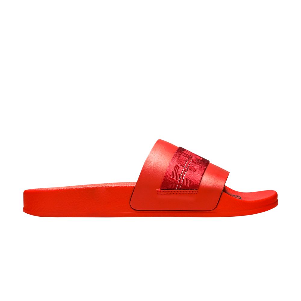 Pre-owned Off-white Industrial Sliders 'red' | Men's Size 44.5