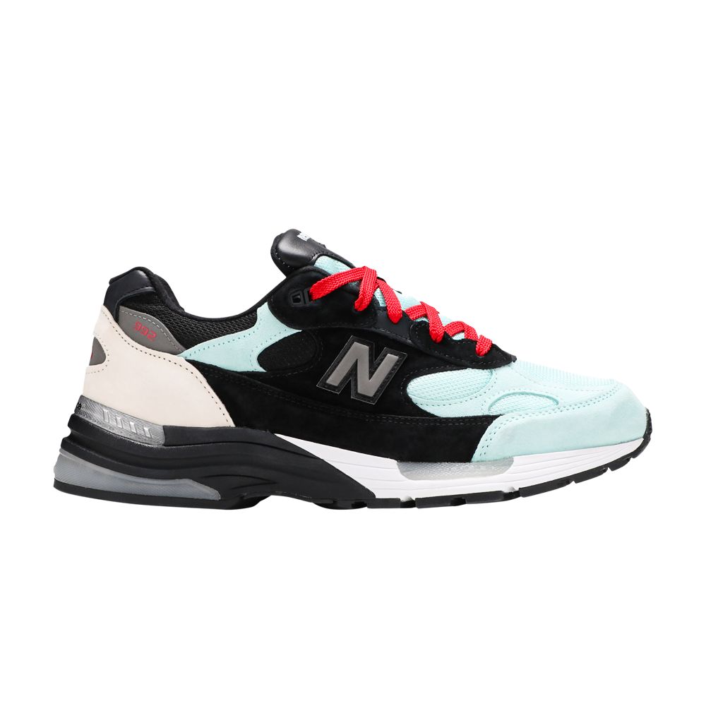 New Balance Amoeba Music x Nice Kicks x 992 Made in USA 'Peace Through Music - Black' | Teal | Men's Size 8