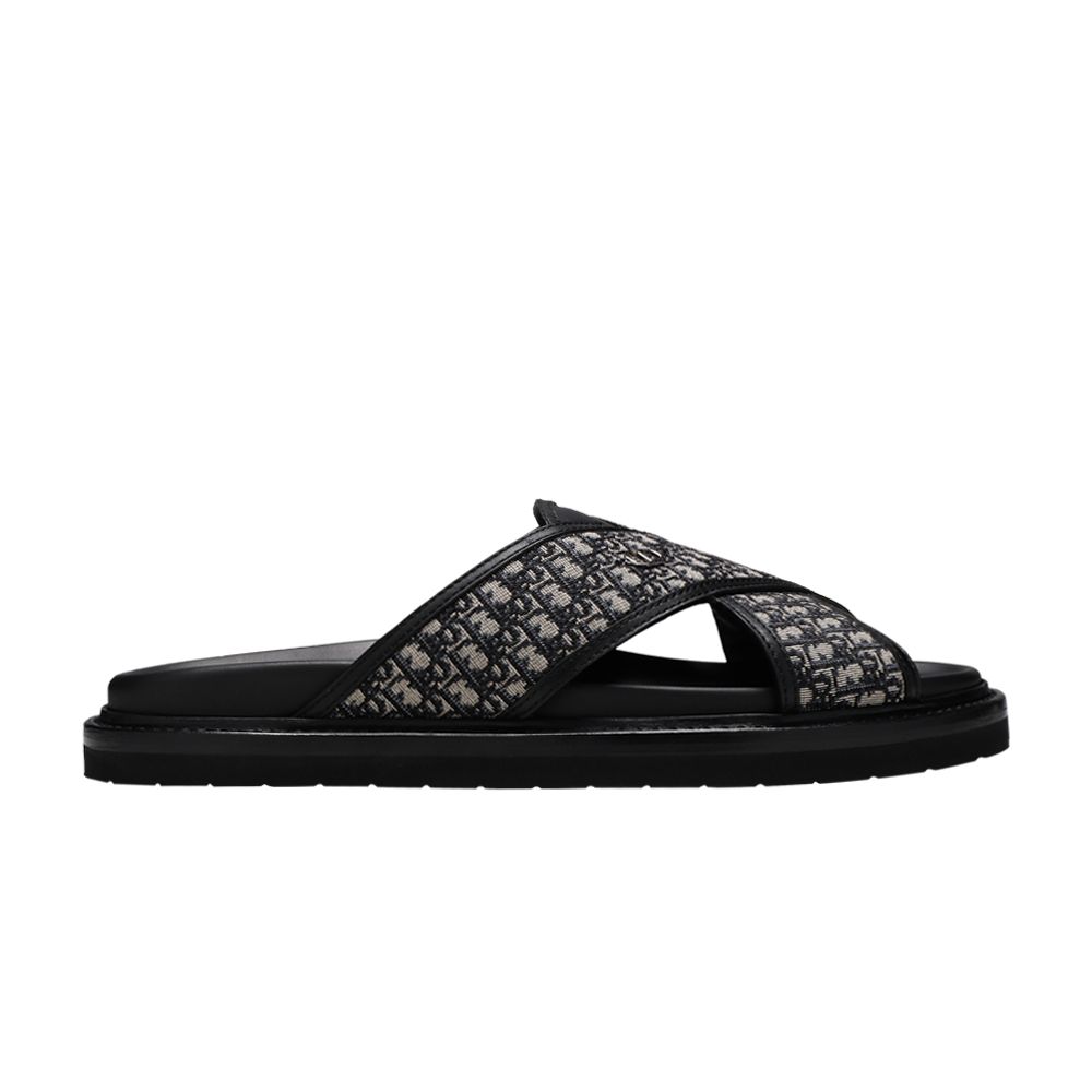 Dior Dior Aqua Sandal 'Dior Oblique - Beige Black' | Brown | Men's Size 40