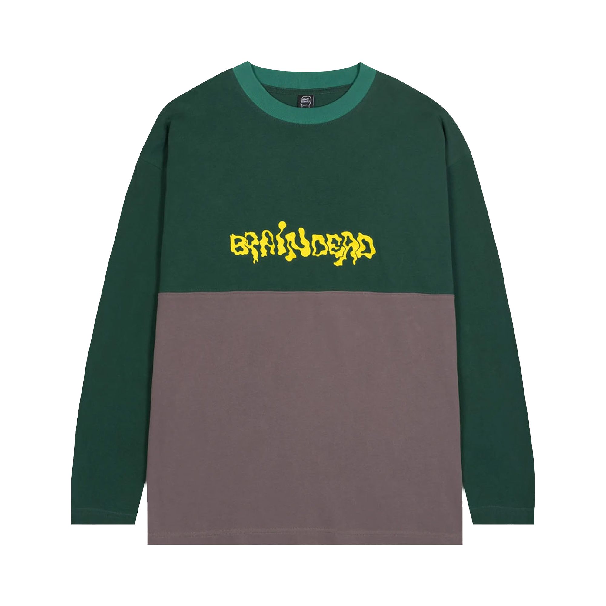 Pre-owned Brain Dead Embroidered Long-sleeve Football Shirt 'forest Green' | Men's Size M