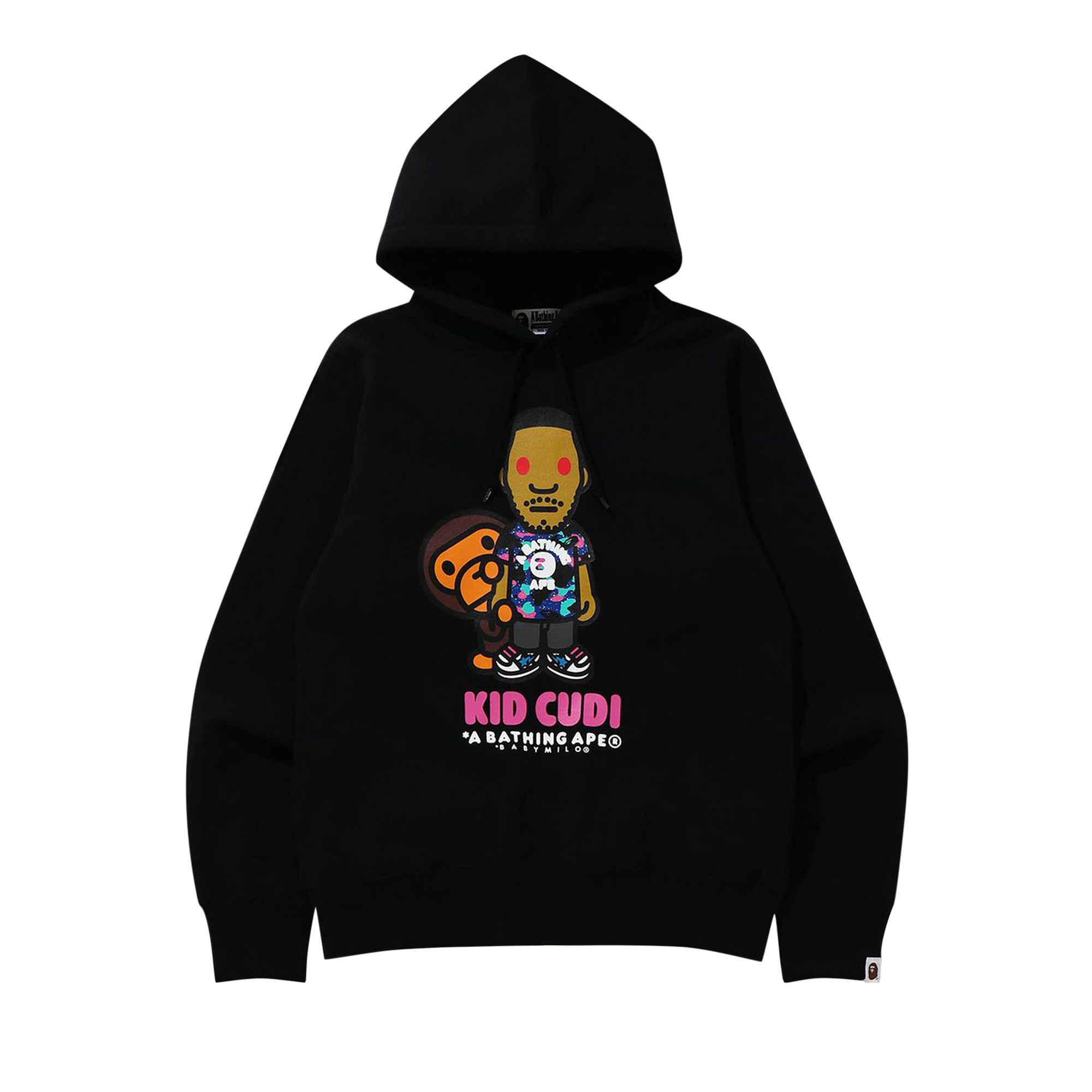 BAPE x Kid Cudi Baby Milo Pullover Hoodie 'Black' | Men's Size L
