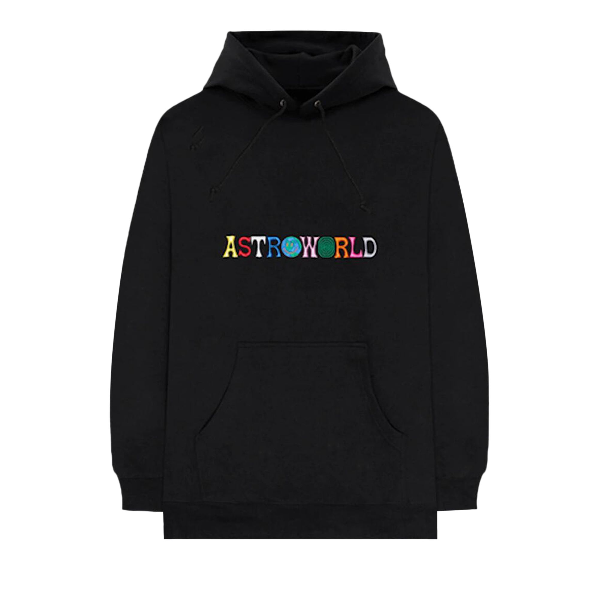 Pre-owned Cactus Jack By Travis Scott Astroworld Logo Hoodie 'black'