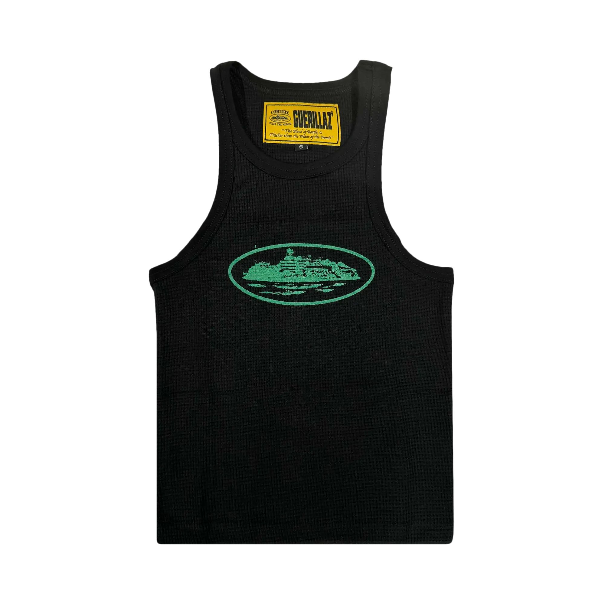 Pre-owned Corteiz Alcatraz Tank Top 'black/green' | Men's Size M