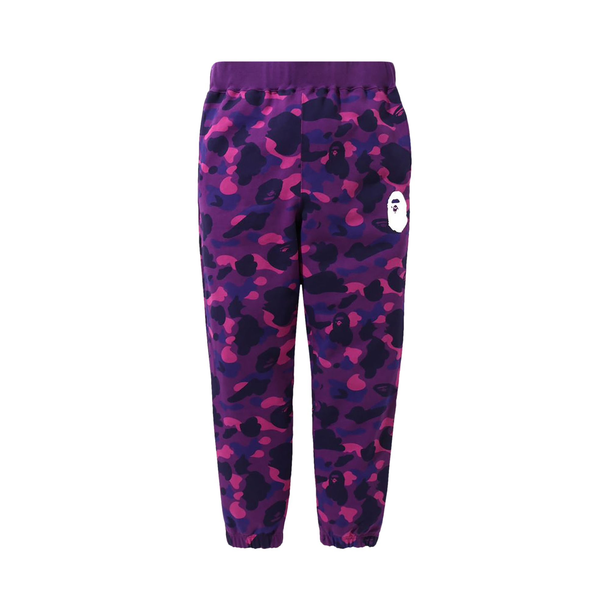 Pre-owned Bape Color Camo Sweat Pants 'purple'