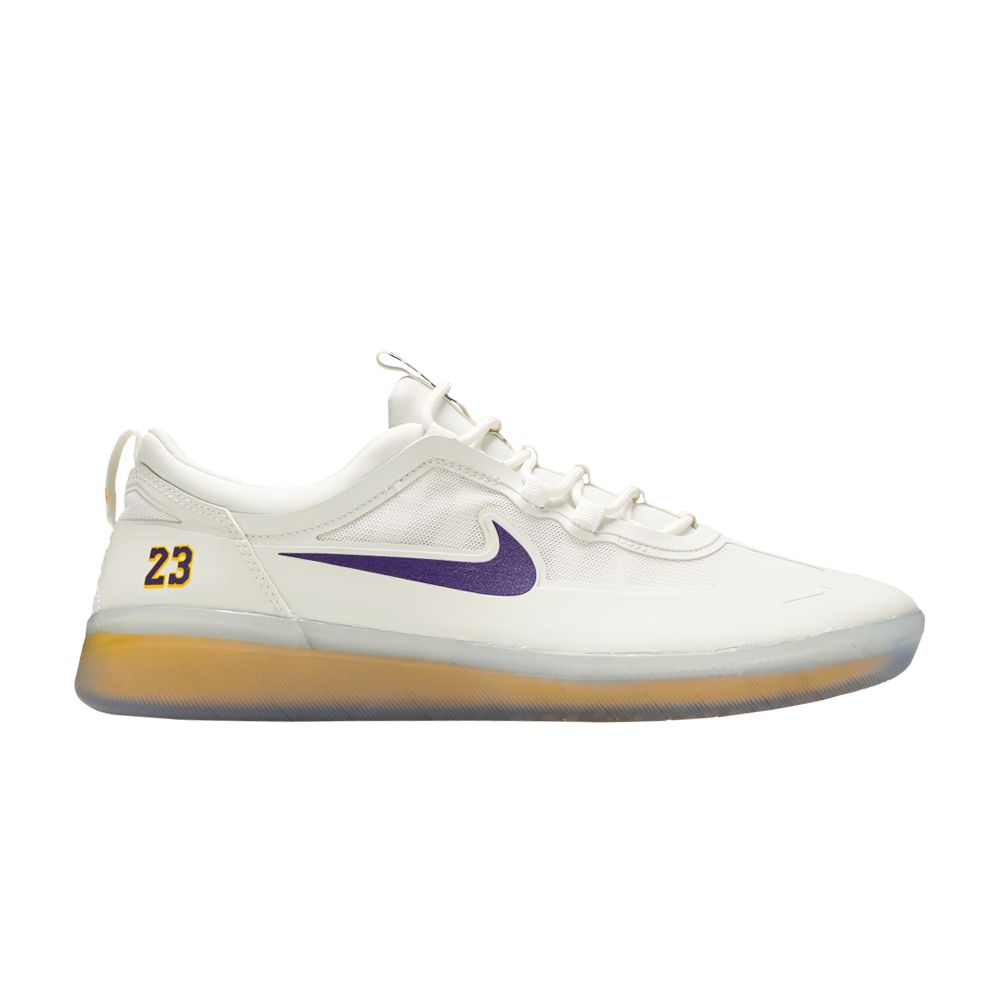 Nike NBA x Nyjah Free 2 SB 'Lakers' | White | Men's Size 13