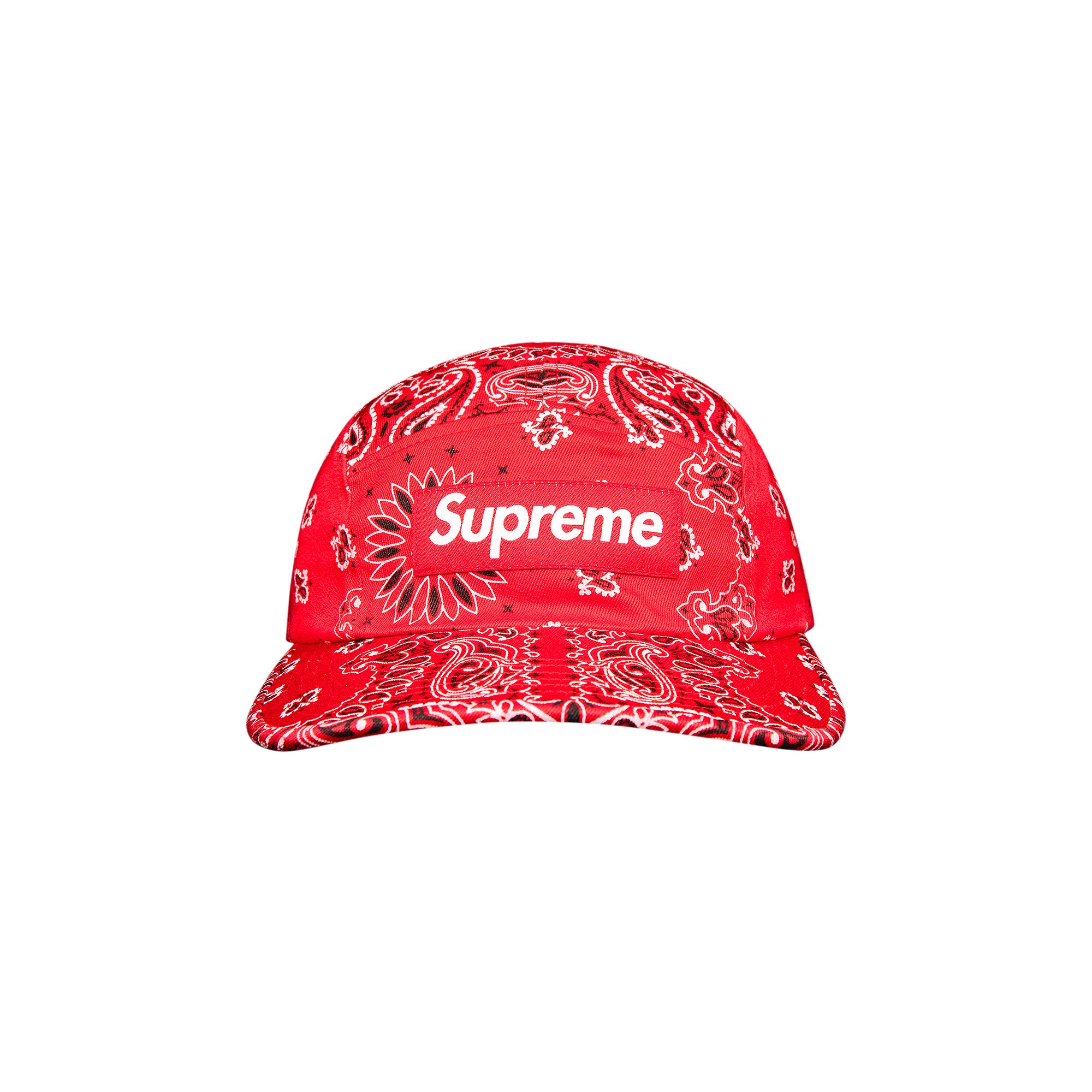 Supreme Bandana Camp Cap 'Red' | Men's Size Onesize