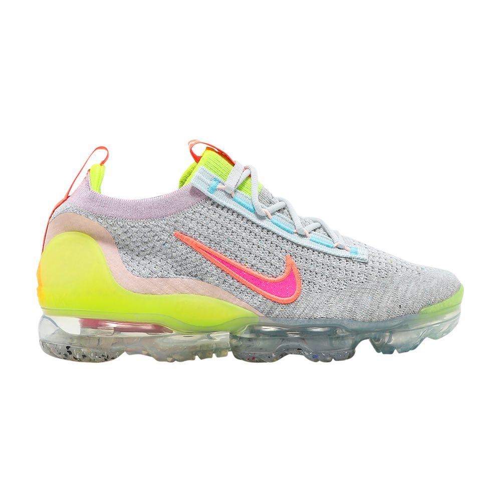 Nike Wmns Air VaporMax 2021 Flyknit 'Neon' | Grey | Women's Size 5.5