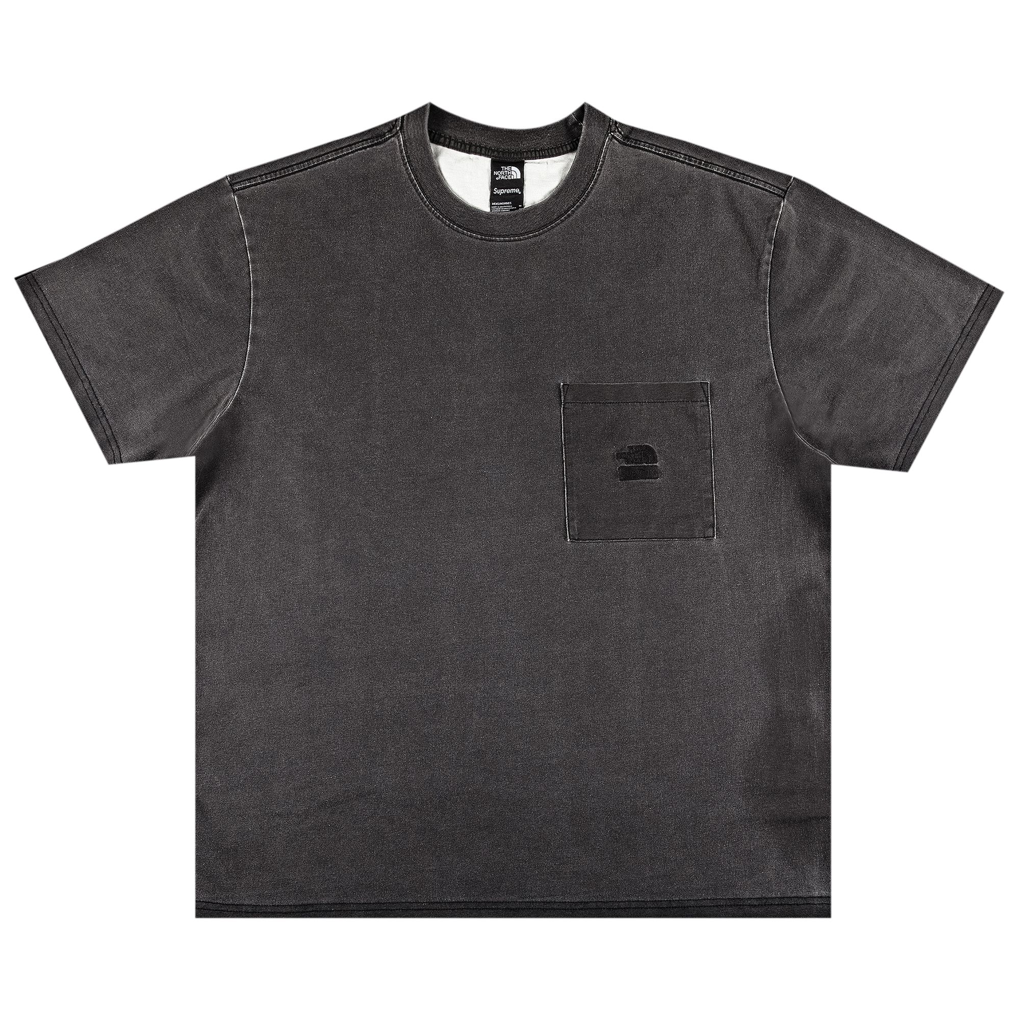 Supreme x The North Face Pigment Printed Pocket Tee 'Black' | Men's Size XL