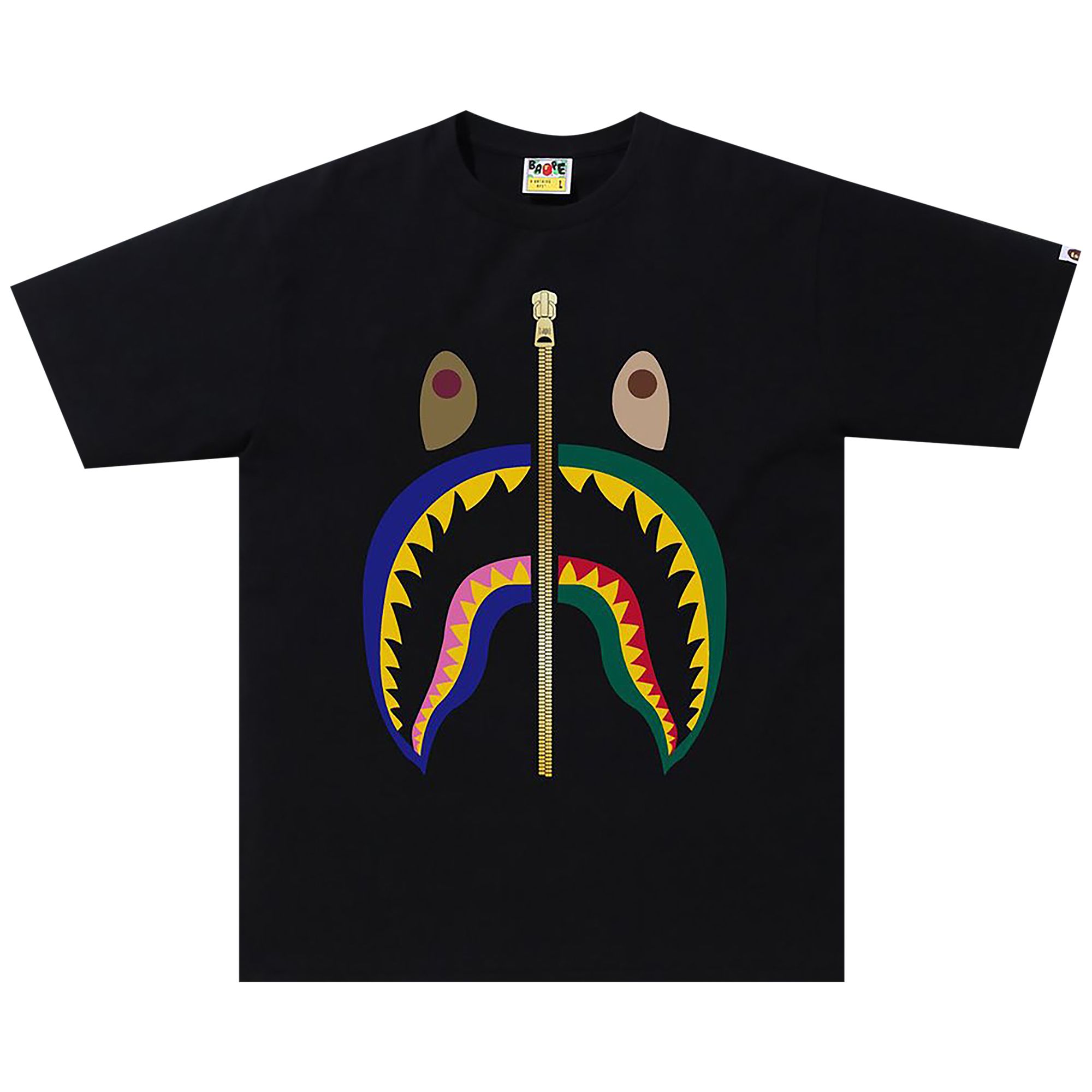 BAPE Colors Shark Tee 'Black' | Men's Size 2XL