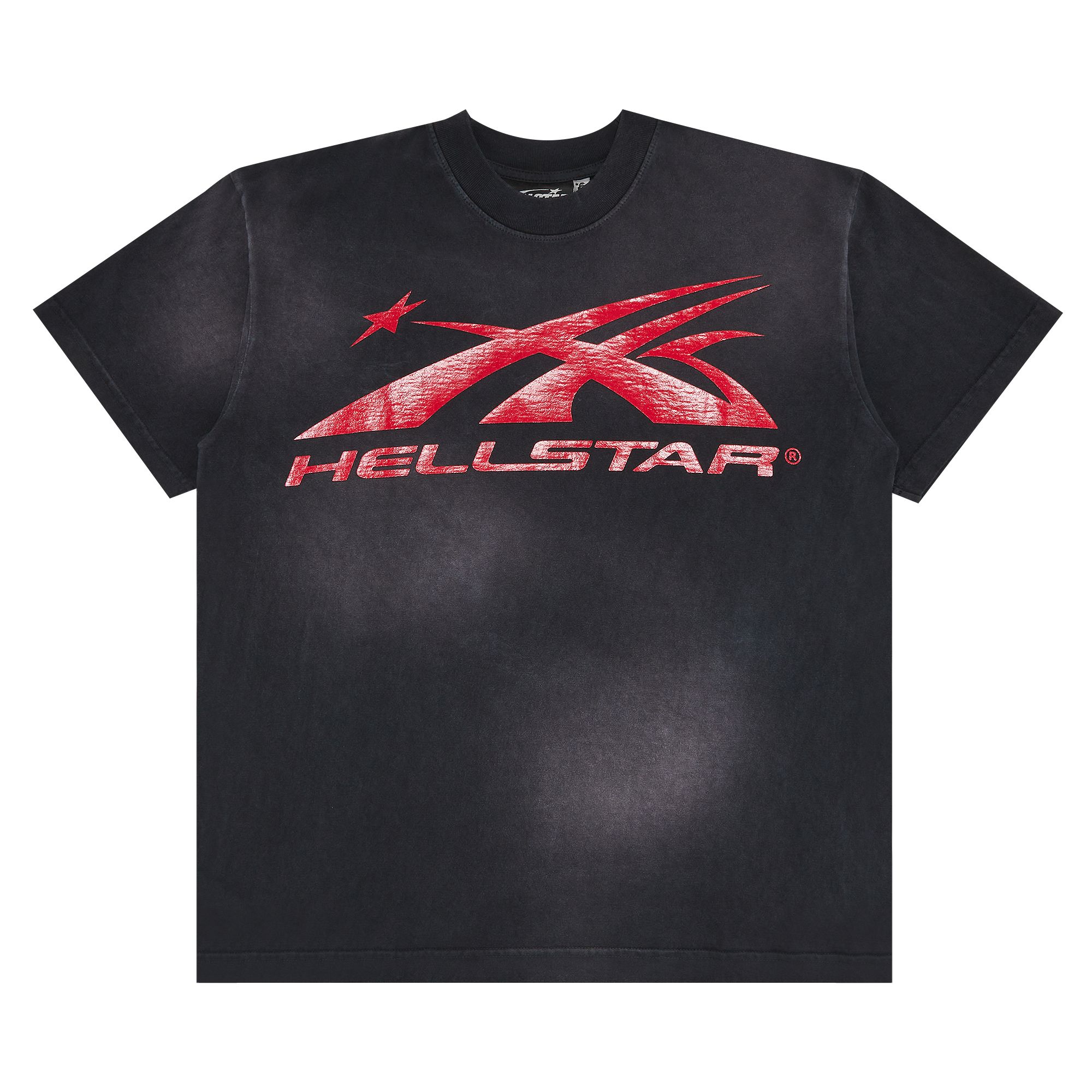 Hellstar Gel Sport Logo T-Shirt 'Black/Red' | Men's Size S