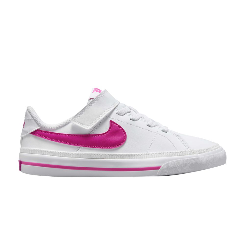Pre-owned Nike Court Legacy Ps 'white Laser Fuchsia' | Kid's Size 10.5