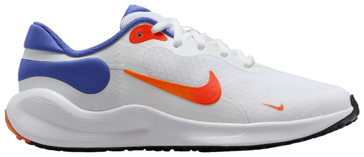Nike Revolution 7 GS White Astronomy Blue Orange