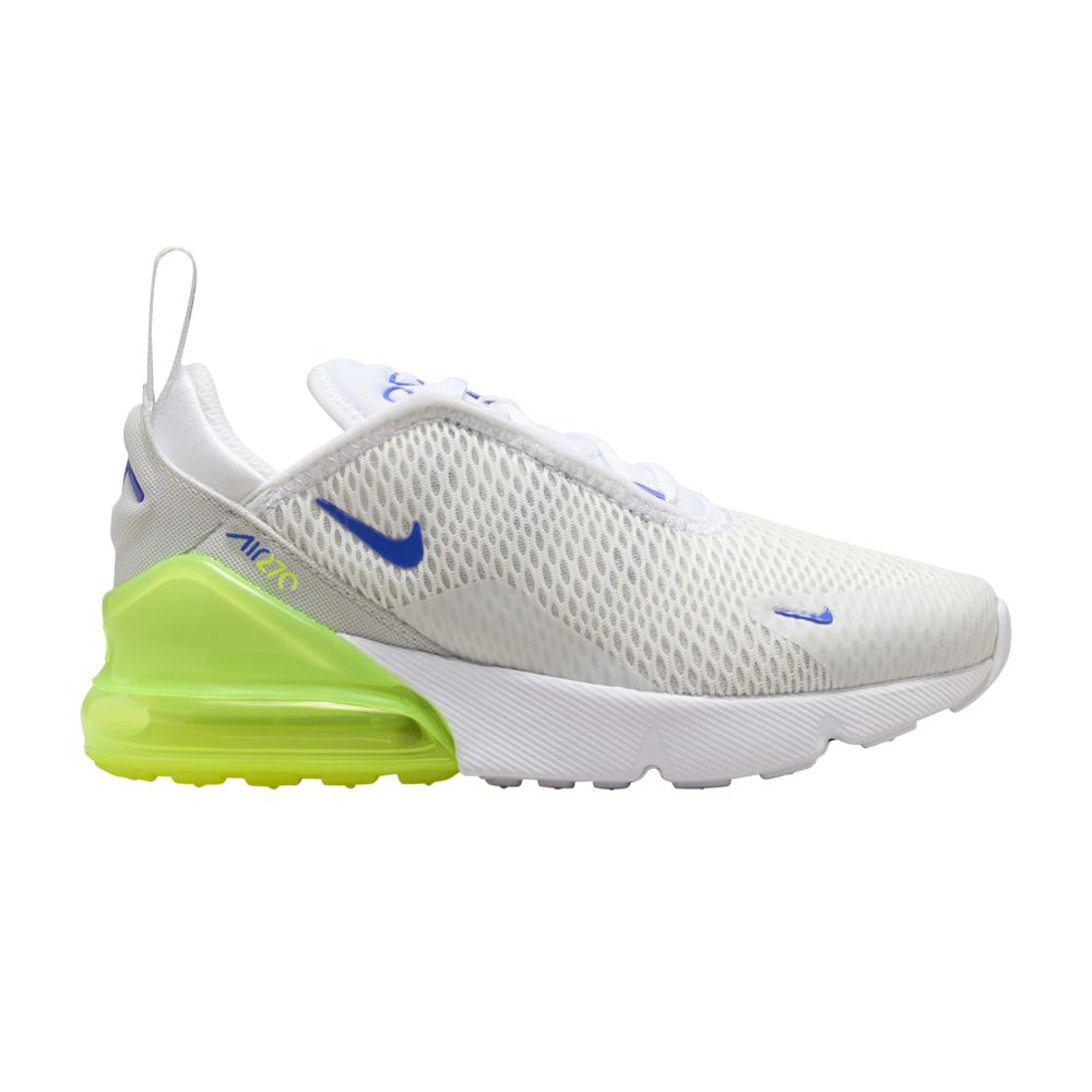 Pre-owned Nike Air Max 270 Ps 'white Volt Astronomy Blue' | Kid's Size 11