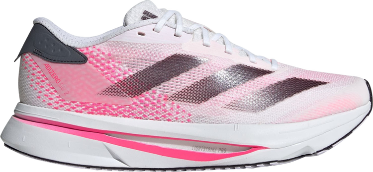 Wmns Adizero SL2 White Lucid Pink